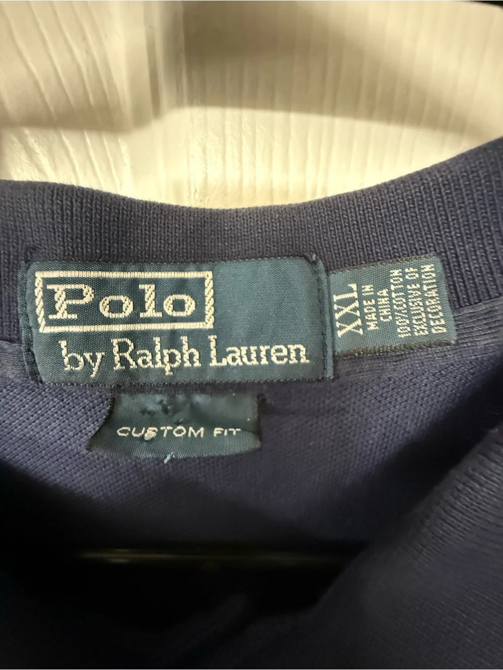 Ralph Lauren Navy Polo with Red Pony Embroidery